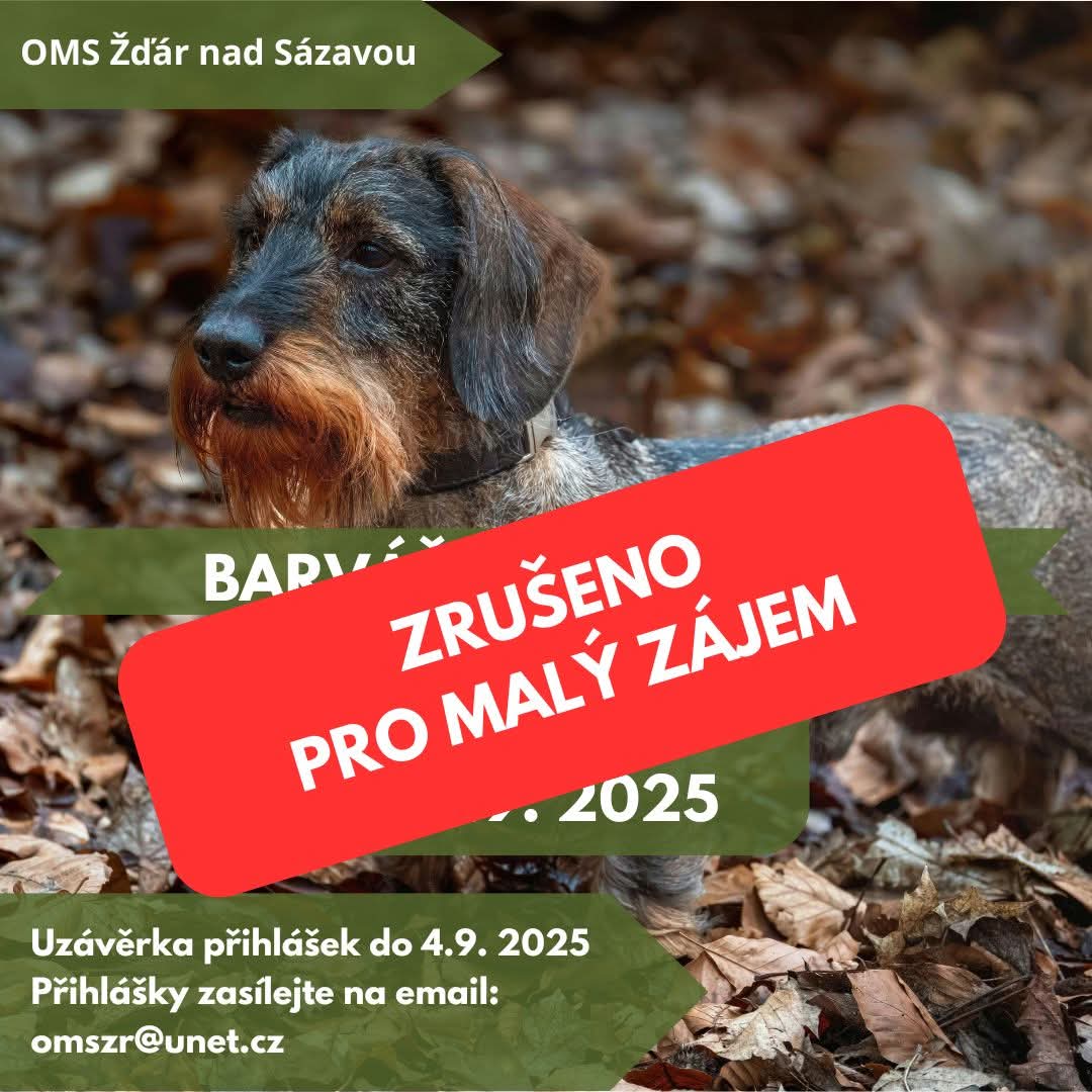 Barvářské zkoušky 20.9., HS Kněževes – ZRUŠENO
