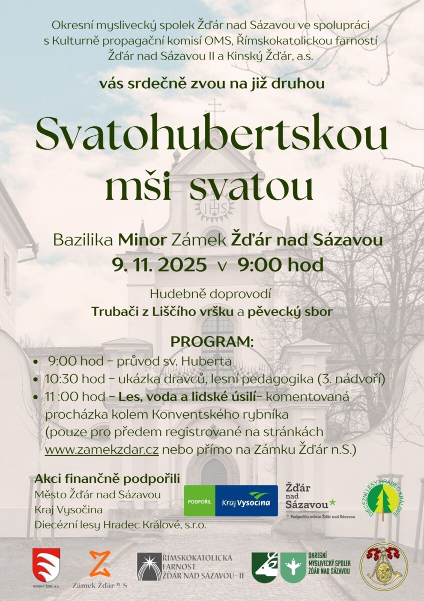 Pozvánka na 2. Svatohubertskou mši